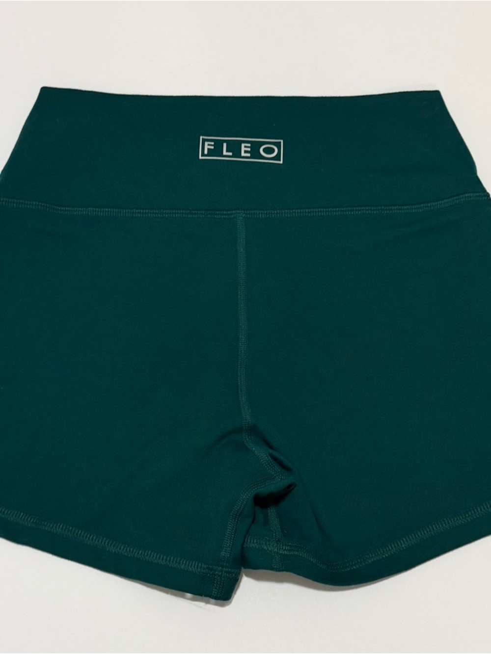Fleo Women's High-Rise Deep Teal Bike Shorts